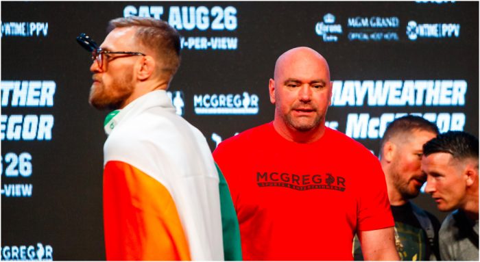 Conor McGregor Dana White © Mark J. Rebilas-USA TODAY Sports