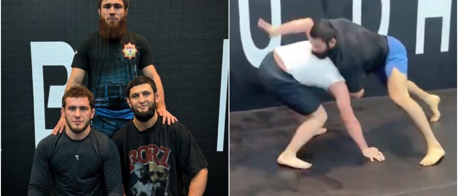 Khamzat Chimaev trains with Olympic gold medalist ahead of UFC 308