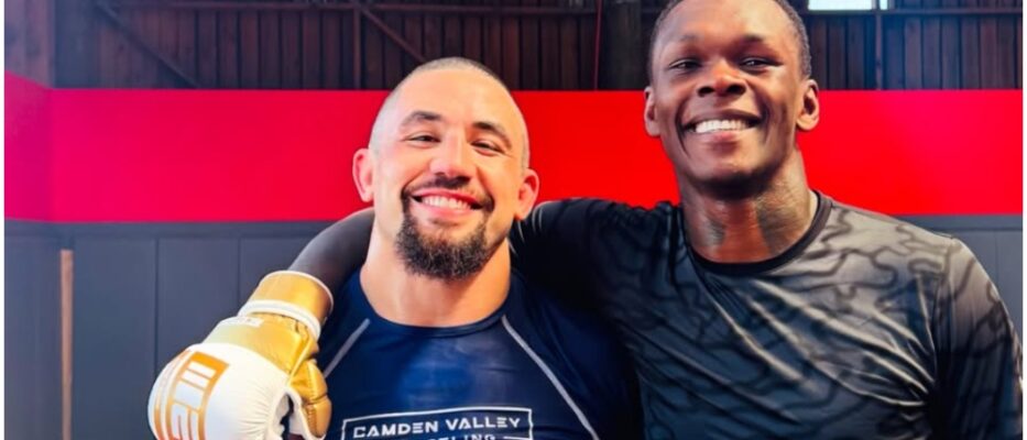 Israel Adesanya Trains with Whittaker Ahead of UFC Fight Night 250